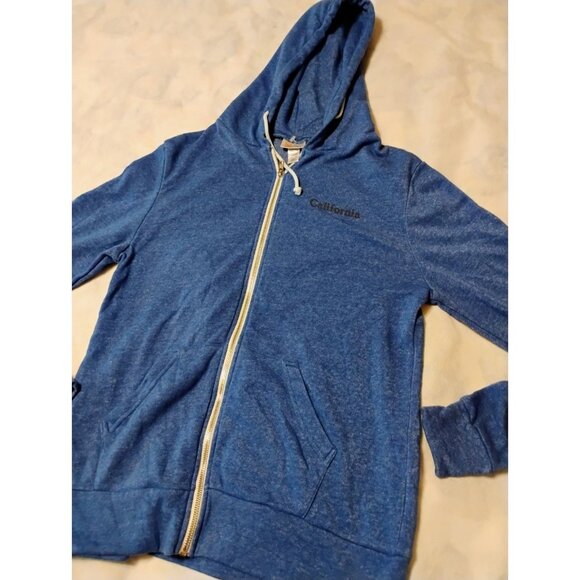 California Bear Surf Board Hoodie Sweatshirt Small Zipper Front - Picture 3 of 6